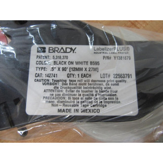 Brady 142741 Label Cartridge
