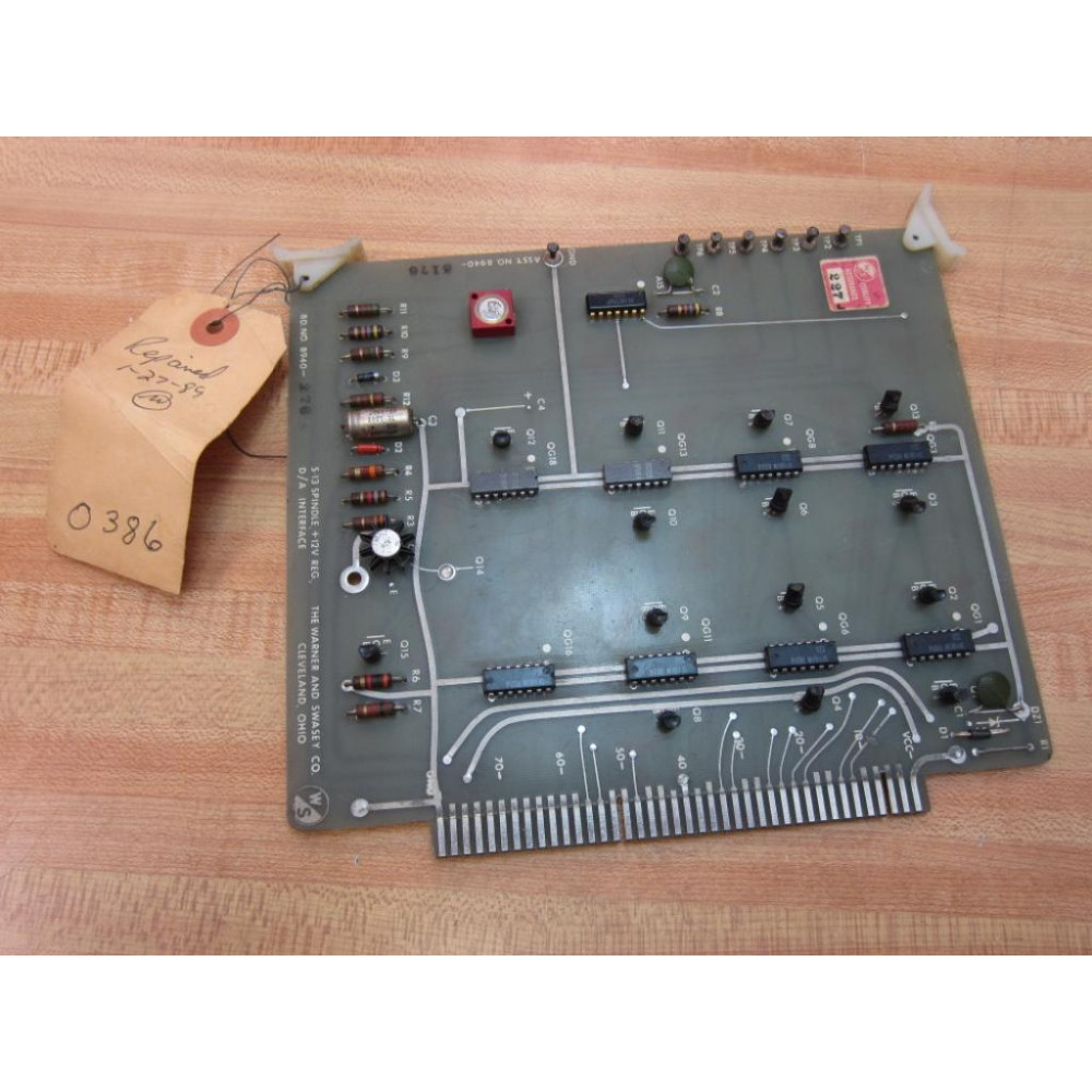Warner & Swasey 8940-5176 S13 Spindle DA Interface 89405176 - Refurbished