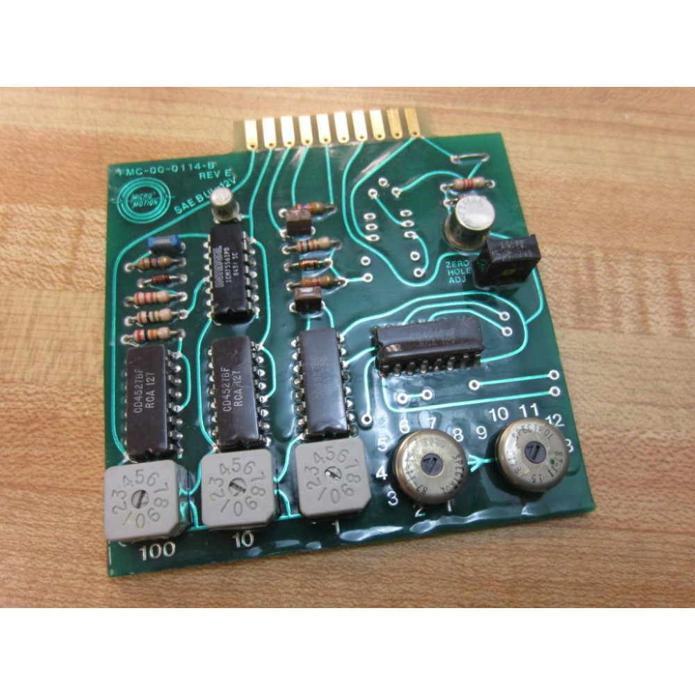 Micro Motion FMC-00-0114-B Frequency Board FMC-00-0114-A Rev.E - Used