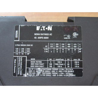 Cutler Hammer CN13GN0 Eaton Contactor - Used