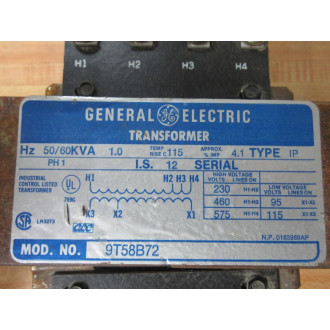 General Electric 9T58B72 Transformer - New No Box