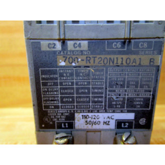Allen Bradley 700-RT20N110A1 Solid State Timer Relay 700RT20N110A1 - Used