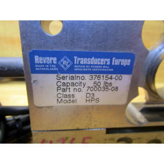 Revere Transducers 700035-08 Load Cell Transducer 70003508 - Used