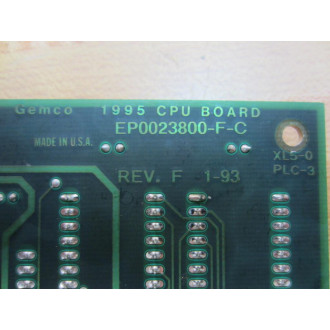 Gemco SD-0380000-C CPU Board SD0380000C - Used