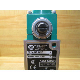 Allen Bradley 802M-NPJ4NF Pre-Wired Limit Switch WHead 802MNPJ4NF