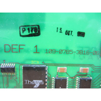 Indramat 109-0785-3B16-06 DEF 1 Board 109-0785-3A16-06 - Used
