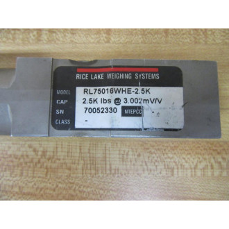 Rice Lake Weighing Systems RL75016WHE-2.5K Load Cell RL75016WHE25K - New No Box