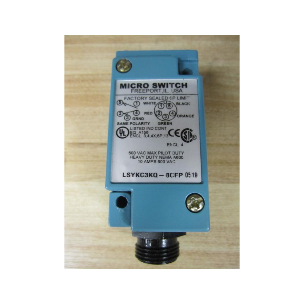 Honeywell LSYKC3KQ-8CFP Limit Switch LSYKC3KQ8CFP WO Head - New No Box