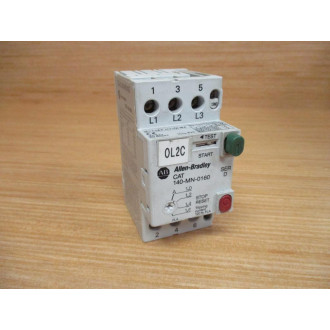 Allen Bradley 140-MN-0160 Manual Motor Starter 140MN0160 Ser.D W140-A10 - Used