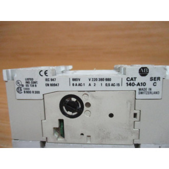 Allen Bradley 140-MN-0160 Manual Motor Starter 140MN0160 Ser.D W140-A10 - Used