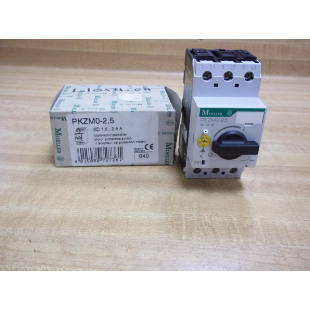 Moeller PKZM0-2.5 Manual Motor Protection PKZMO 1.6-2.5 Amp