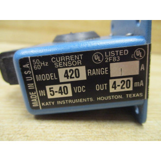 Katy Instruments 420 Current Sensor Range: 1A - Used