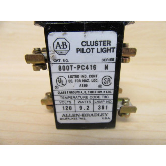 Allen Bradley 800T-PC416 Cluster Pilot Light 800TPC416 Series N - Used