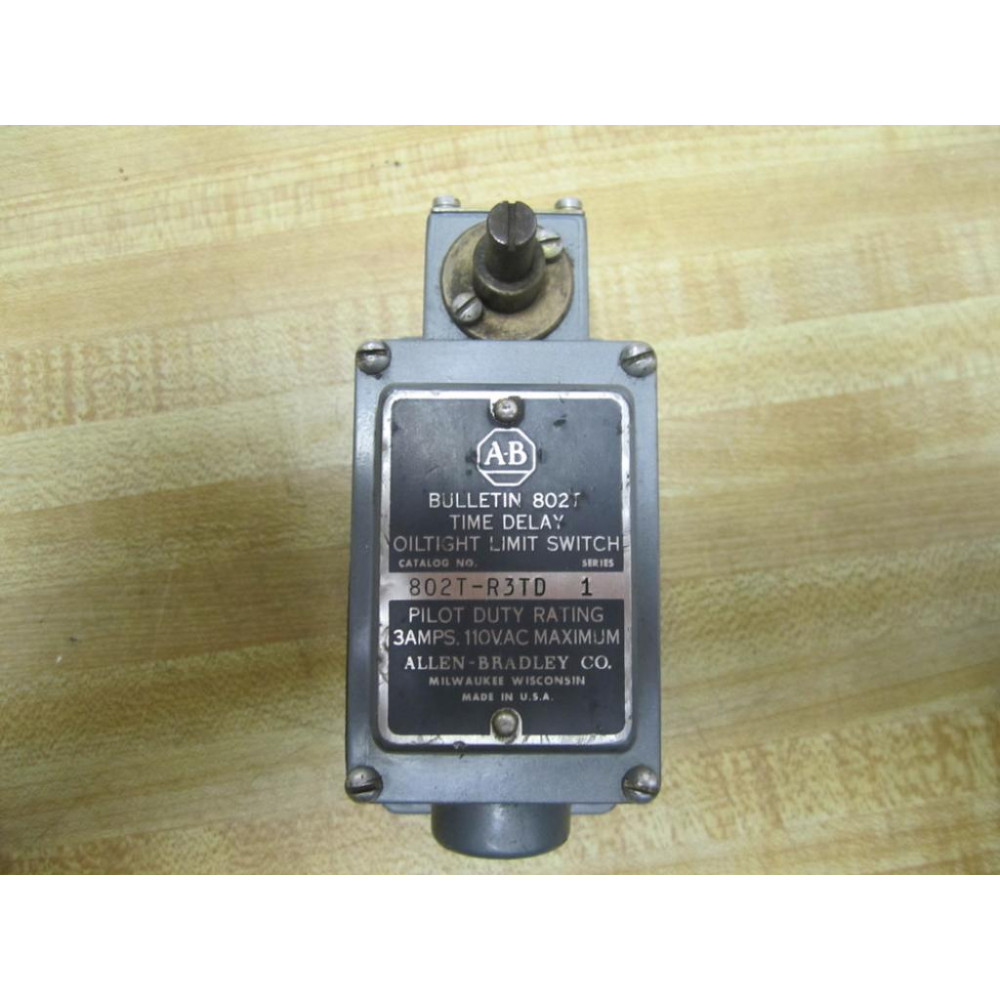 Allen Bradley 802T-R3TD Limit Switch 802TR3TD - Used