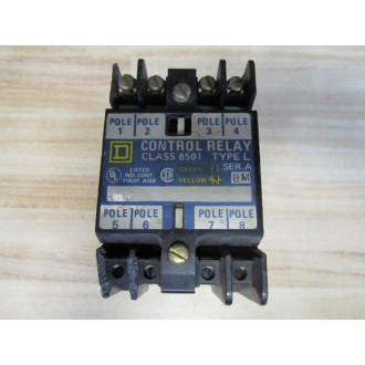 Square D 8501 L0-40 Control Relay 8501 LO-40 - Used
