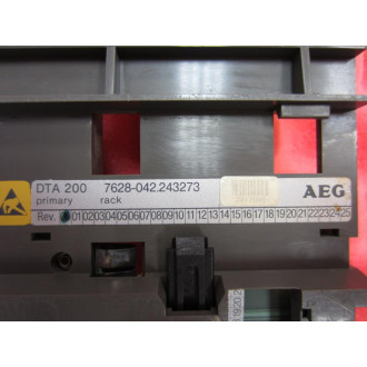 AEG DTA 200 5-Slot Primary Subrack Missing Chip - Used