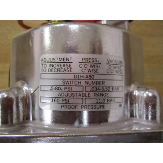 Barksdale D1H-A80 Pressure Switch D1HA80