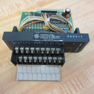 General Electric IC610MDL112A Input Module wTerminal Guard - Used