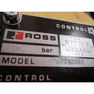 Ross W7077A2332 Pneumatic Valve With Gasket - New No Box