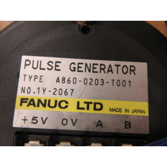 Fanuc A860-0203-T001 Manual Pulse Generator Knob Cracked - Used
