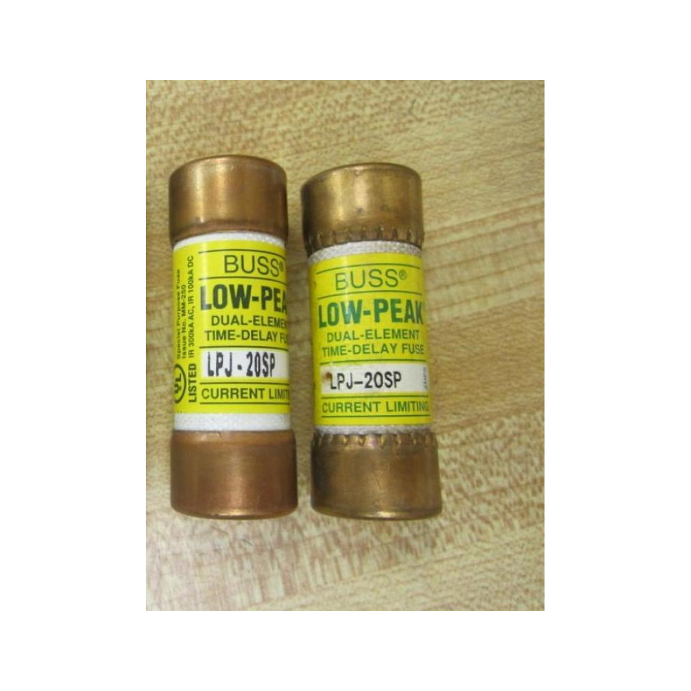 Buss LPJ-20SP Bussmann Fuse Cross Ref 4XF33 (Pack of 2) - New No Box