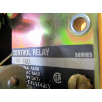 Allen Bradley 700-BXL440A1 Control Relay 700BXL440A1 Series B