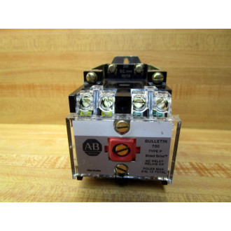 Allen Bradley 700DC-P400Z24 Relay 700DCP400Z24 Crk'd HousSer. A - Used
