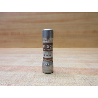 Buss KTK-6 Bussmann Fuse Cross Ref 4XC41 (Pack of 2) - New No Box
