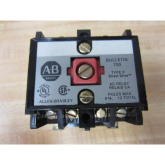 Allen Bradley 700-P800A1 Control Relay 700P800A1 WO Extension Base - Used