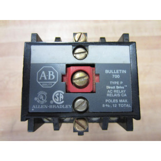 Allen Bradley 700-P800A1 Control Relay 700P800A1 WO Extension Base - Used