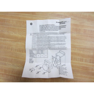 Allen Bradley 800P-S2CG2A Push Button 800PS2CG2A Series D