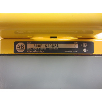 Allen Bradley 800P-S2CG2A Push Button 800PS2CG2A Series D