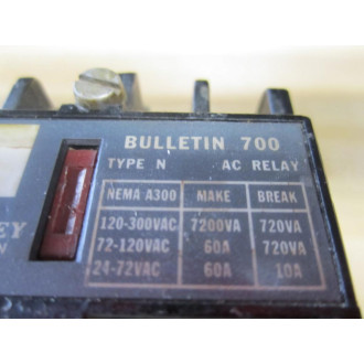 Allen Bradley 700-N200A1 Control Relay 700N200A1 - Used