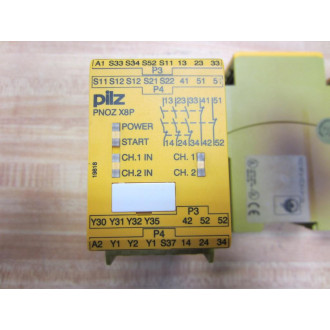 Pilz PNOZ X8P Relay 24VDC PNOZX8P (Pack of 2) - Used