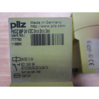 Pilz PNOZ X8P Relay 24VDC PNOZX8P (Pack of 2) - Used