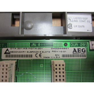 Schneider Modicon DTA 201AS-HDTA-201 AEG Subrack Rev: 10.01 - Used
