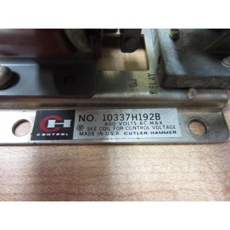 Cutler Hammer 10337H-192B Eaton Timer 10337H192B - Used