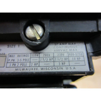 Allen Bradley 500F-BOD-930 Contactor 500F-B0D-930 No Contacts - Used