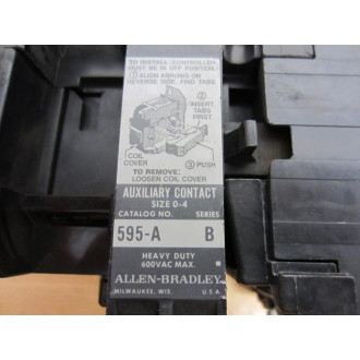 Allen Bradley 500F-BOD-930 Contactor 500F-B0D-930 No Contacts - Used