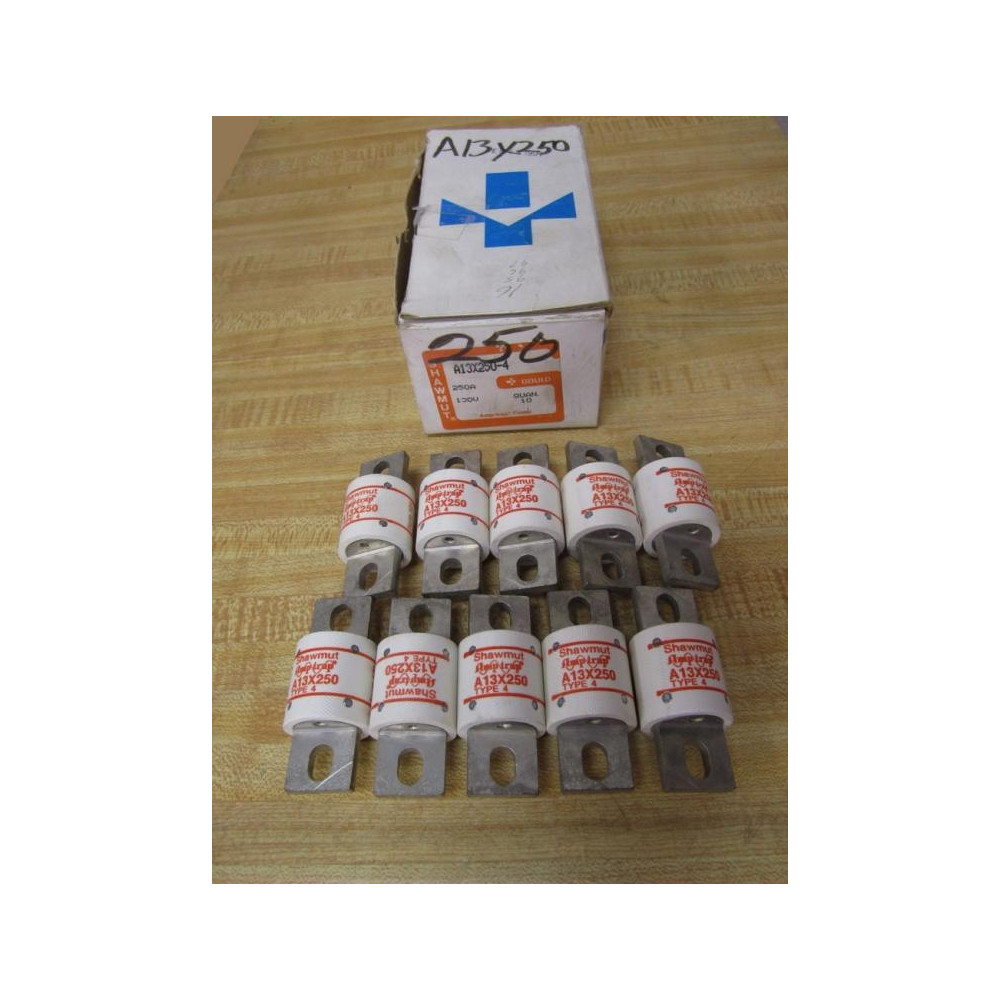 Gould Shawmut Ferraz A13X250 Mersen Fuse A13X250-4 (Pack of 10)