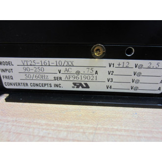 SSR VT25-161-10XX Power Supply VT2516110XX Input 90-250 - Used