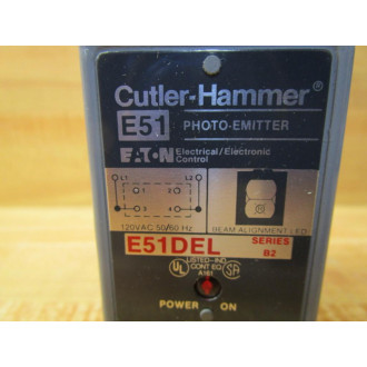 Cutler Hammer E51DEL Eaton Photoelectric Head WReceptacle E50RA