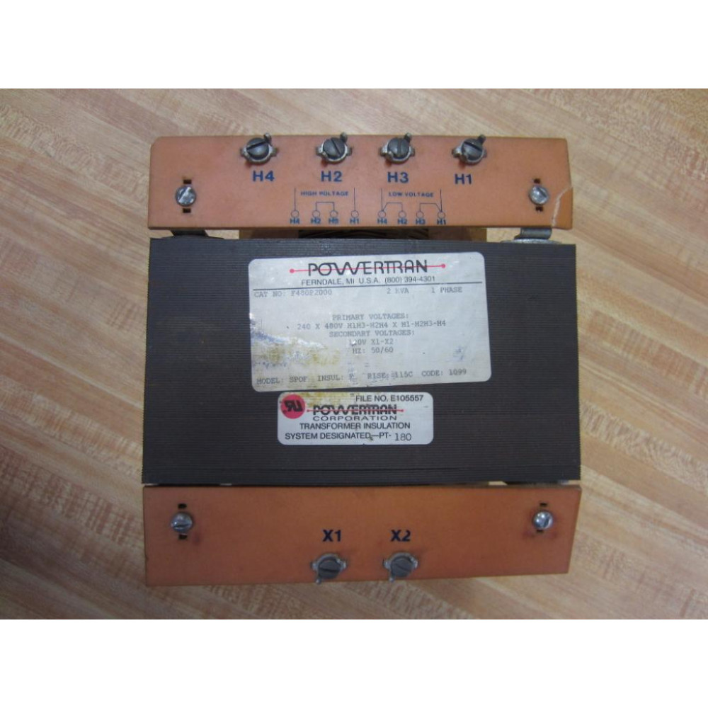 Powertran F480P2000 Transformer Model SPOF - Used
