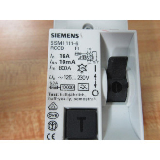 Siemens 5SM1 111-6 16A Circuit Breaker  5SM11116 - Used