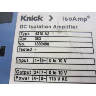 Knick 4310 A2 DC Isolation Amplifier - Used