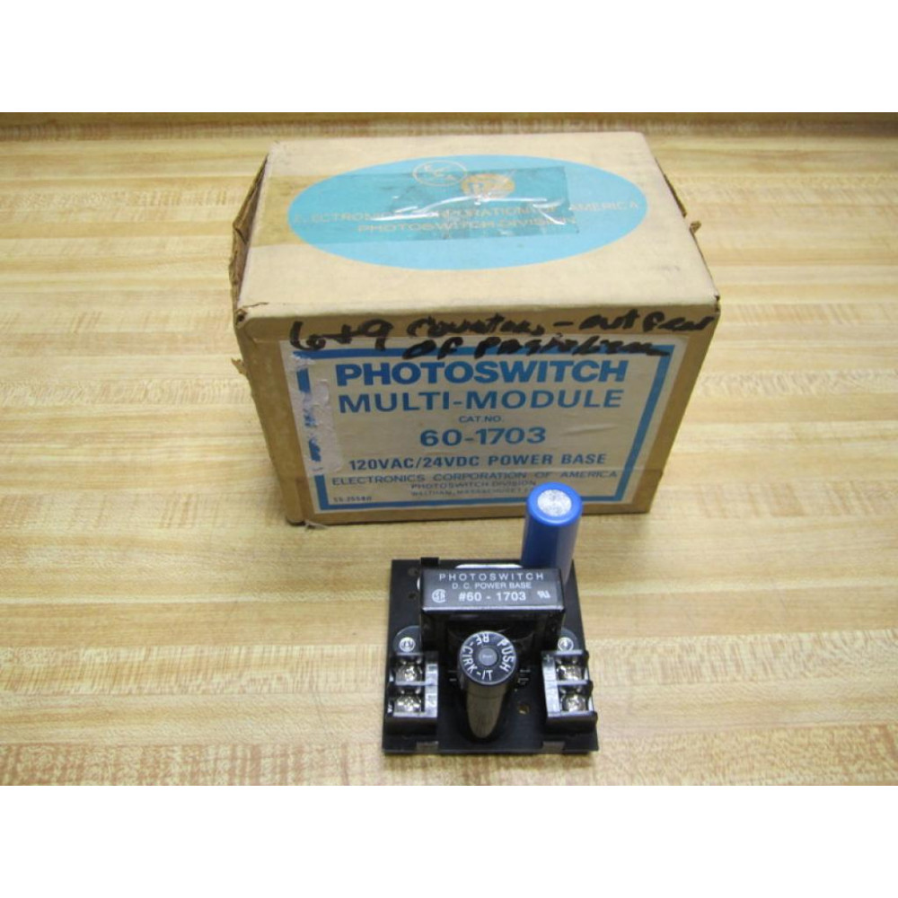 ElectronicsOf America 60-1703 Power Base Multi-Module 120VAC24VDC