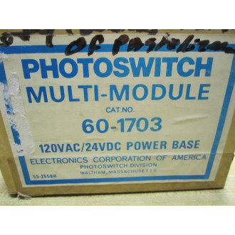 ElectronicsOf America 60-1703 Power Base Multi-Module 120VAC24VDC