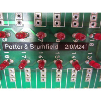 Potter & Brumfield 2I0M24 PCB Relay Accessory Board 2IOM24 210M24 9704 - Used