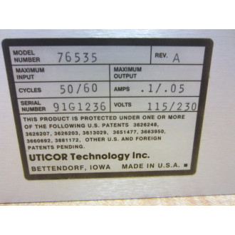 Uticor 76535 Isolated Bidirectional Adapter RS-232C RS-422ARS-485A Rev A - Used