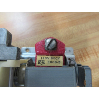 Cutler Hammer 10337H292A Eaton Timer Relay 1005 120V 1808-5 WO Contacts - Used
